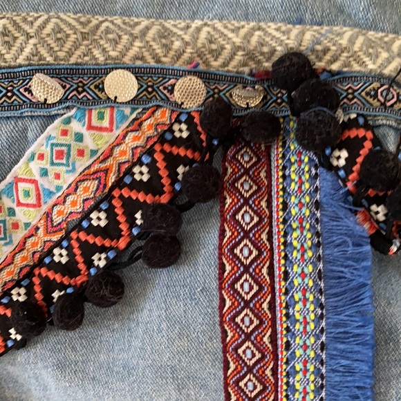 Boomboom | denim embellished jacket | size M - Picture 5 of 5